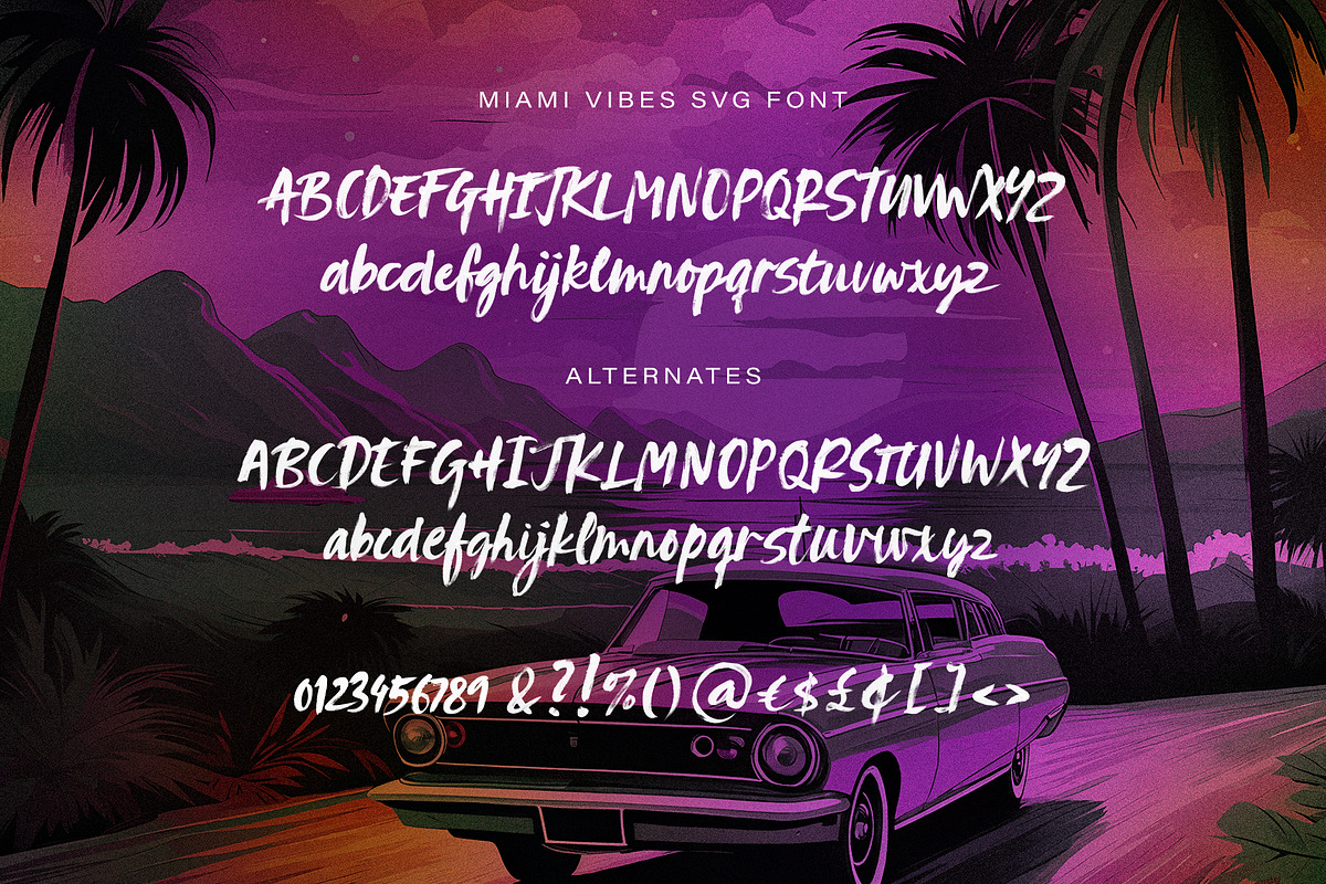 Malibu Vibes SVG Font, a Handwritten Font by Ivan Rosenberg (Photo 9 of 9)
