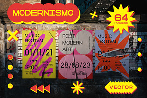 MODERNISMO - 64 GEOMETRIC POSTERS