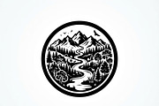 60 Eco Globe Landscape Silhouette, a Technology Illustration by Amazin_art (Thumbnail 13 of 25)