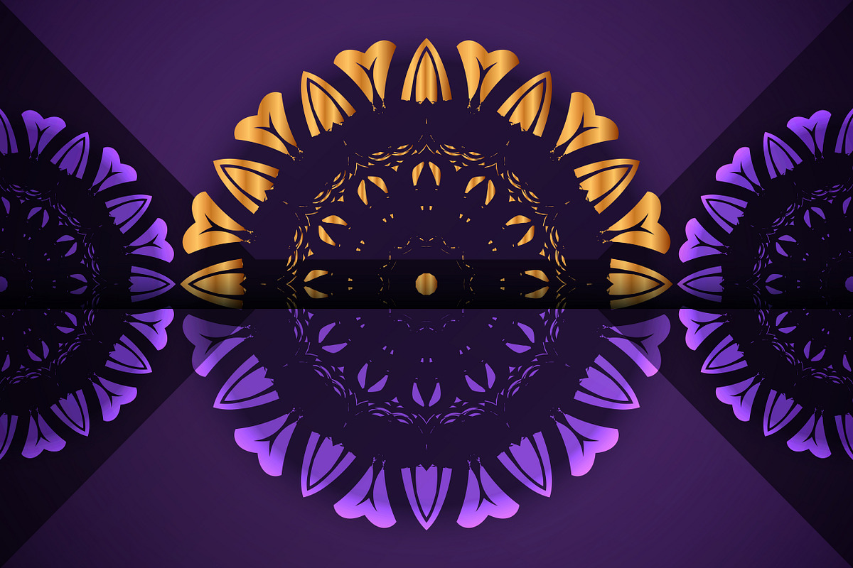 Mandala Oriental Floral art Bundle, a Background Graphic by NJ Himel (Photo 19 of 97)