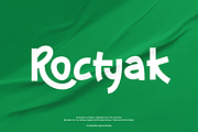Roctyak - Comic Font, a Sans Serif Font by Iqsiart Studio (Thumbnail 1 of 6)