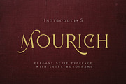 Mourich Elegant Font | With Extra, a Serif Font by Arterfak Project (Thumbnail 10 of 11)