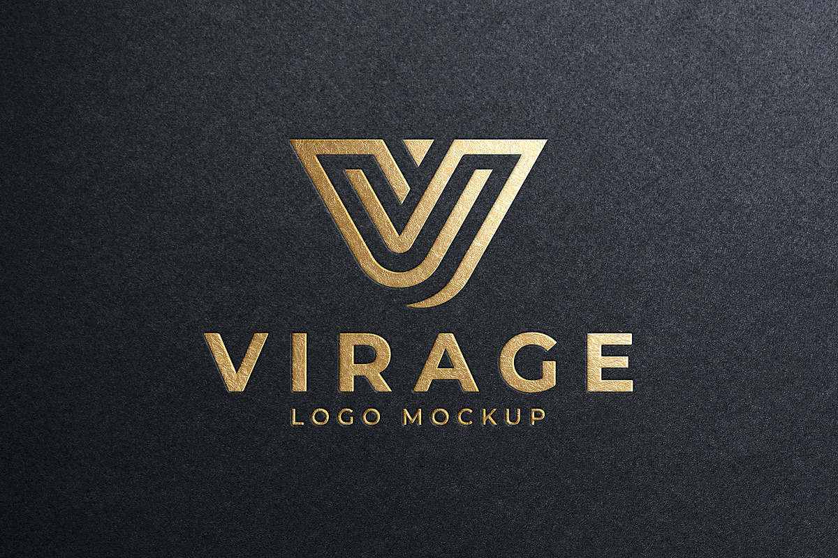 Gold Foil Stamping Logo Mockup, a Product Mockup by Smart Works