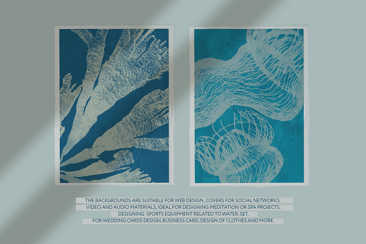 Ocean Shots hand drawn backgrounds, a Background Graphic by DigARTbyHavroshka (Photo 8 of 10)