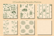 English Cottage Garden Patterns, a Pattern Graphic by Everilda (Thumbnail 4 of 9)