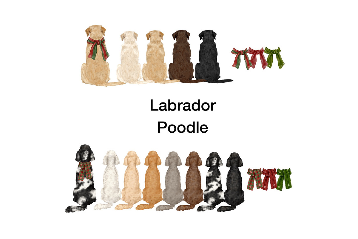 Christmas Couple with Dogs Clipart, a Person Illustration by ColorfulPT (Photo 11 of 11)