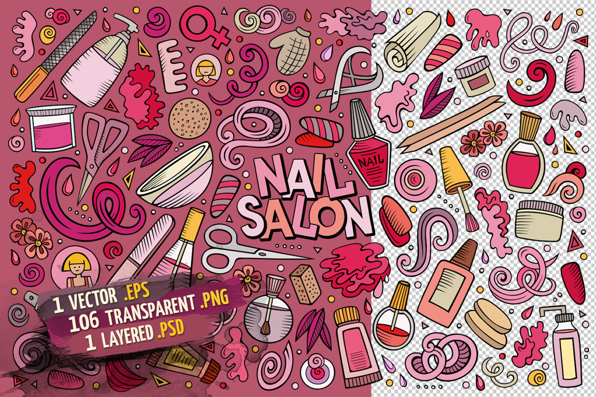 Nail Salon Objects Set, an Object Graphic by BALABOLKA (Photo 2 of 4)