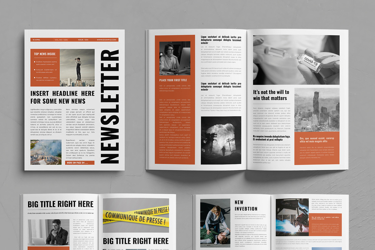 Newsletter Design Template | Creative Market