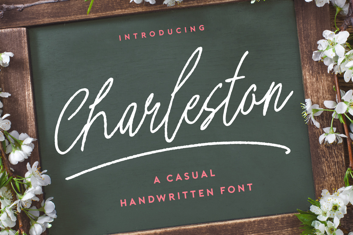 Charleston, a Script Font by Evelyn Richards