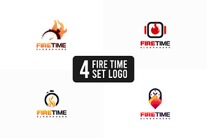 Set of Fire Watch Logo designs, a Branding & Logo Template by Lucky Creative