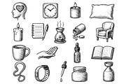 Sleep Wellness Engraving Icons, an Object Graphic by RT Studio (Thumbnail 3 of 4)