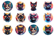 Retro Summer Cat Glasses PNG, an Illustration by SinaCreation (Thumbnail 2 of 5)