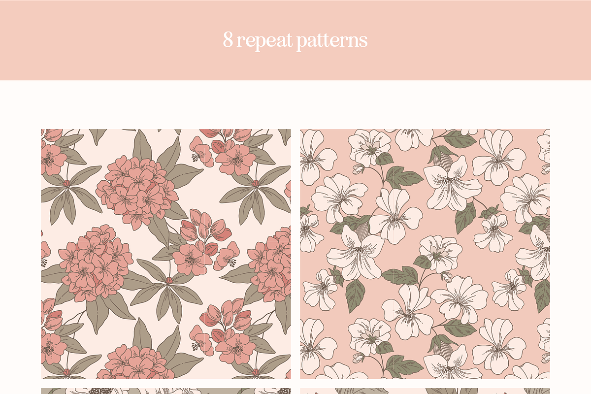 Blush Floral Vector Illustrations, a Decorative Illustration by Emma Webb Studio (Photo 9 of 12)