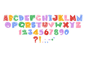 Typography set with hand drawn, an Object Illustration by art PVP - market