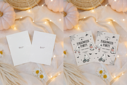Autumn 2 Cards Mockup Daisy, a Product Mockup by TatiMockup (Thumbnail 2 of 3)