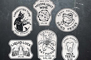 Halloween Bottle Labels, a Food Illustration by Moloko88 (Thumbnail 2 of 5)