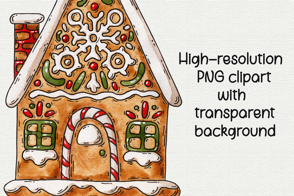 Christmas gingerbread clipart, an Object Graphic by Trinibis (Photo 3 of 4)