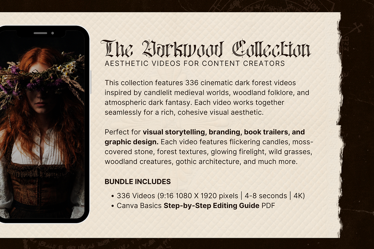 Darkwood Aesthetic Video Bundle, a Social Media Template by The Flossy Finch (Photo 3 of 24)