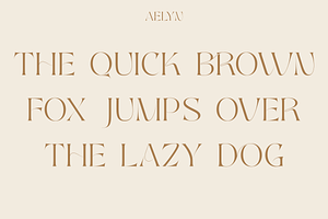 Aelyn - Ligature Serif Font