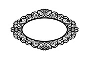 Vintage Lace Oval Frame Bundle, an Illustration by yasushie (Thumbnail 24 of 30)