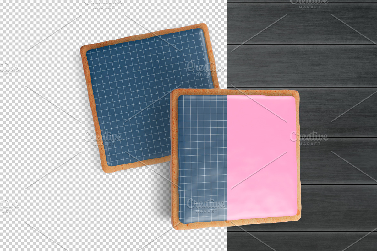 Sugar icing cookie mockup, a Product Mockup by NatalyaZelenova (Photo 2 of 6)