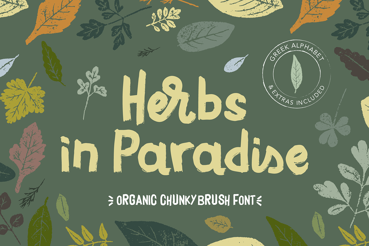 Herbs in Paradise, a Script Font by George Bourle (Photo 1 of 11)
