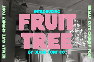 FRUIT TREE Fun Chunky Display Font