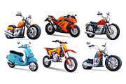 Motorcycle Collection, a Transportation Illustration by YG Studio (Thumbnail 2 of 2)