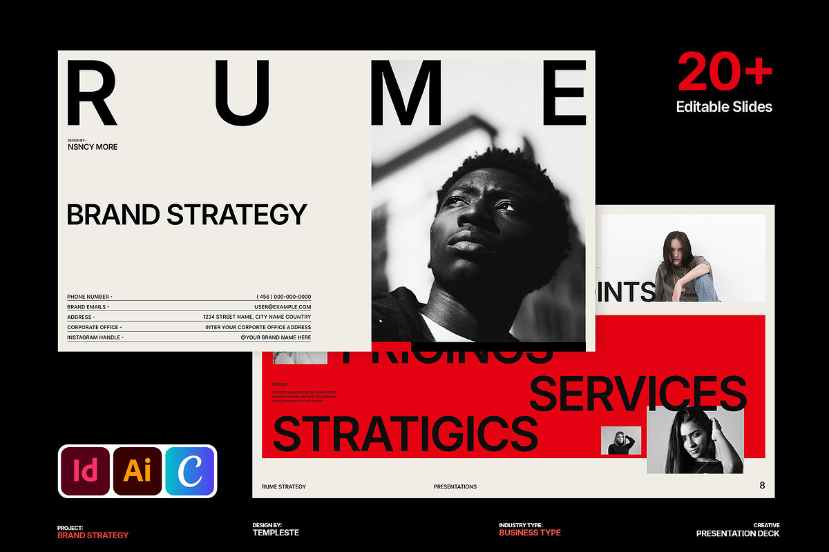RUME | Brand Strategy Deck, a Presentation Template by Templeste (Photo 1 of 7)