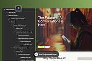Mirai AI - Mobile App Showcase, a Websites & App Template by SLAB! Design (Thumbnail 2 of 4)