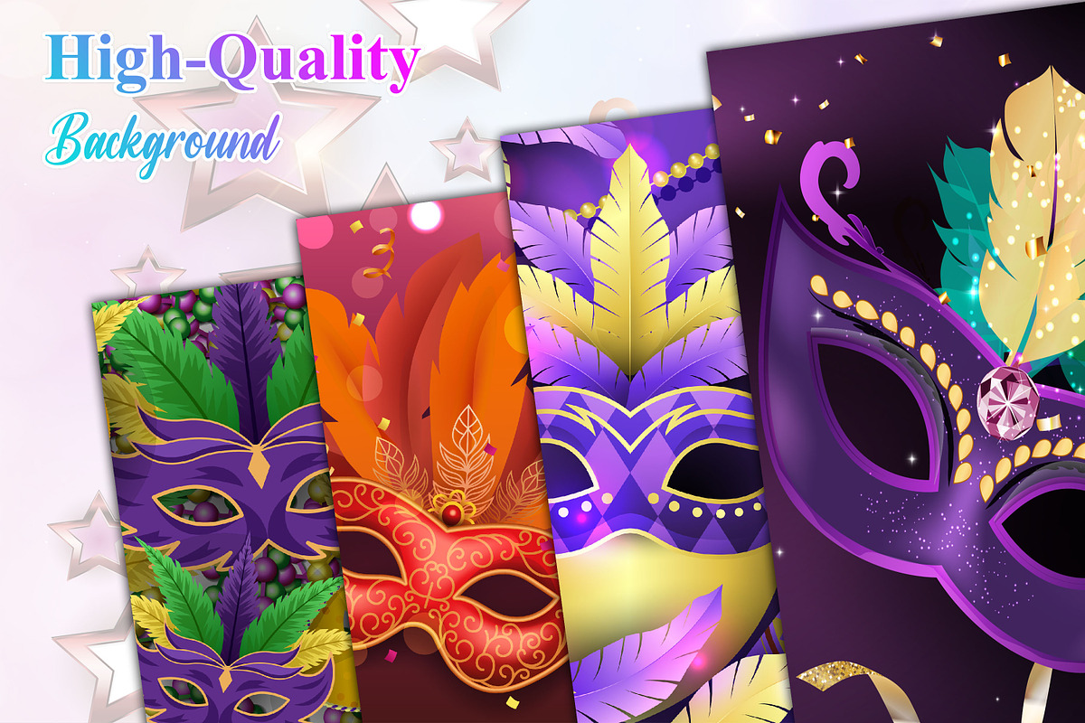 Mardi Gras Background, a Background Graphic by Digital Studio (Photo 3 of 5)