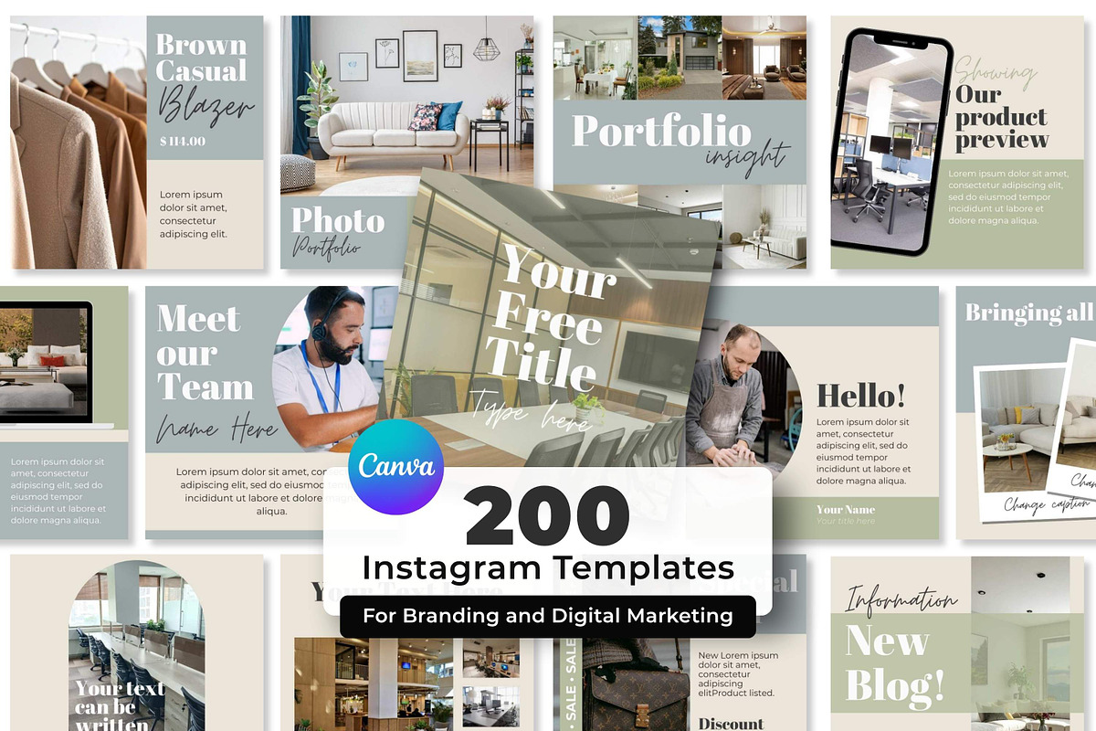 Soft Pastel Canva Instagram Template, a Social Media Template by Everyday Perfection (Photo 1 of 8)