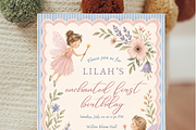 Fairy First Birthday Invitation, an Invitation Template by heynomi (Thumbnail 6 of 18)
