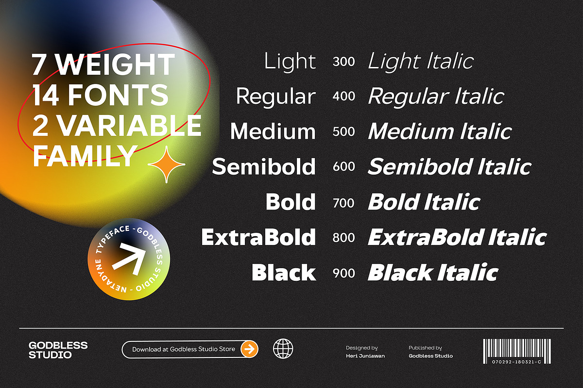 Netadyne, a Sans Serif Font by Godbless Studio (Photo 5 of 9)