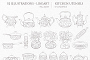 Kitchen Utensils Illustrations, an Object Illustration by GVGraphics (Thumbnail 5 of 8)