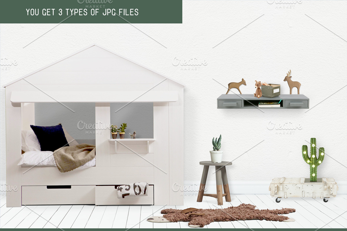 Kids Room Wall/Frame Mock Up 20, a Print Template by Whimsicality (Photo 6 of 6)