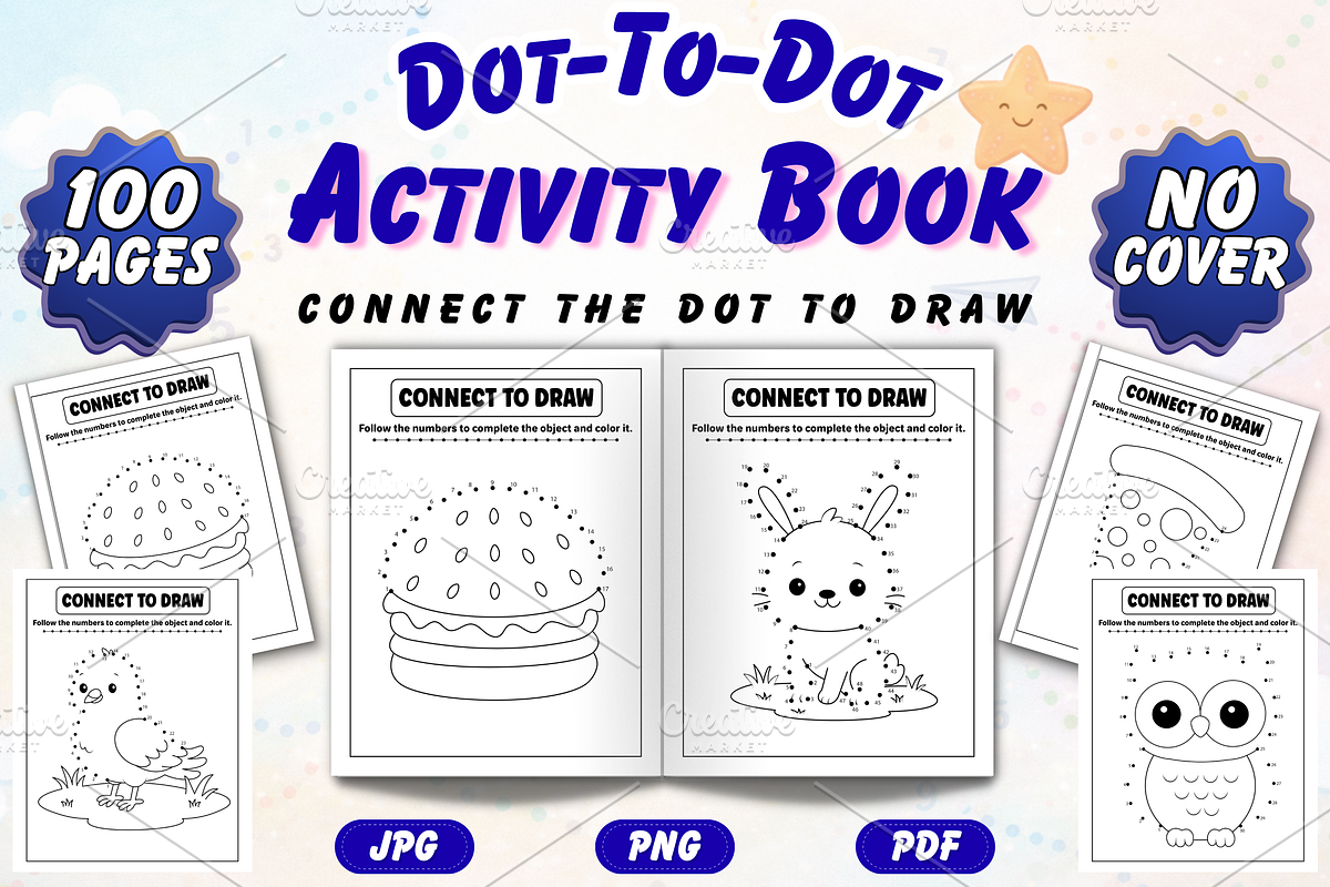 Dot to Dot Activity Book for Kids, an Illustration by Neon Studio (Photo 1 of 3)