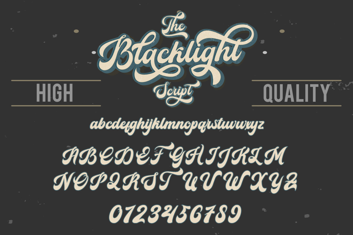 Blacklight Script, a Script Font by HKL Studio (Photo 12 of 14)