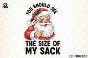 Funny Santa Christmas Sublimation, an Illustration by Libby Wishes (Thumbnail 1 of 5)