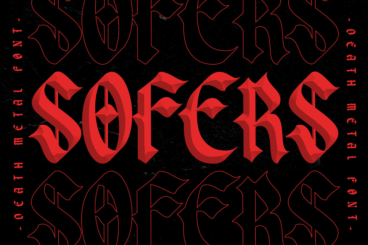 Sofers Vintage Blackletter Font, a Blackletter Font by dansdesign (Photo 1 of 11)