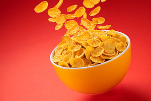 Bowl of corn flakes