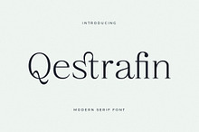 Qestrafin Modern Serif Font