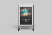 Poster Stand Mockup, a Mockup by DxSLEX (Thumbnail 3 of 5)