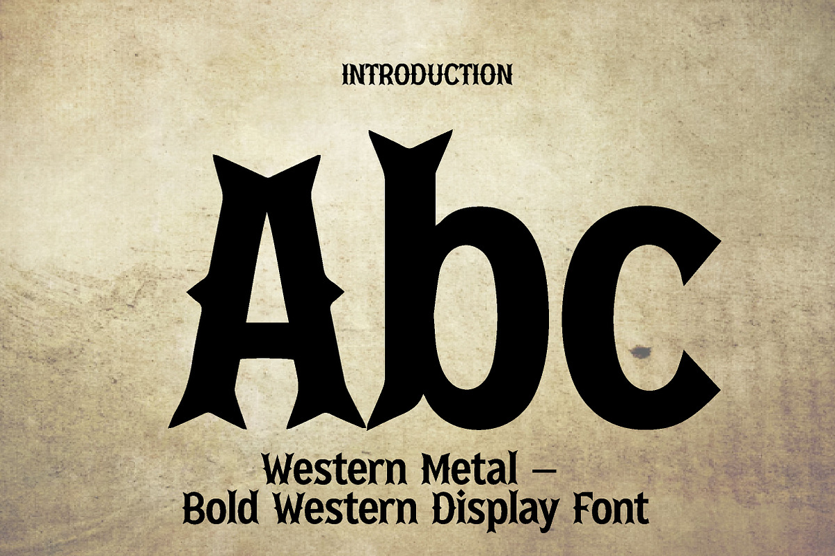 Western Metal, a Font by Wow Magic (Photo 2 of 3)