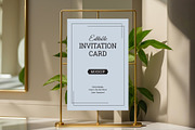 Editable Invitation Card Mockup, a Product Mockup by graphypix (Thumbnail 1 of 4)