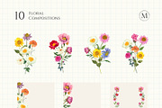 Watercolor Flower Garden, a Decorative Illustration by Manimanisa (Thumbnail 4 of 13)