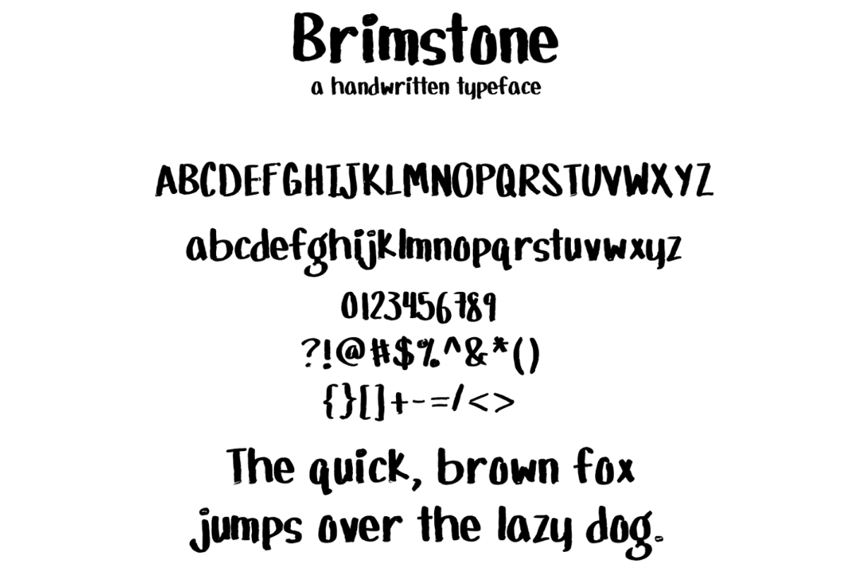 Brimstone- Handwritten Font preview 2