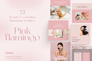 Beauty & coaching Instagram template