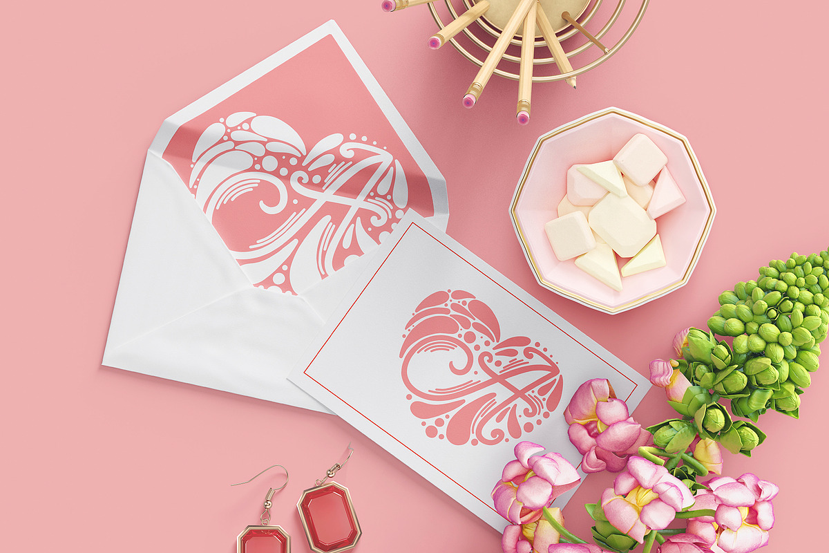 Heart Alphabet - Vector files, an Illustration by Alina Sh (Photo 3 of 5)