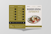 Restaurant Menu Bifold Brochure, a Brochure Template by Annora Studio (Thumbnail 3 of 6)
